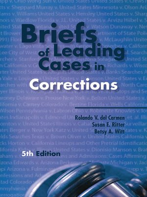 cover image of Briefs of Leading Cases in Corrections